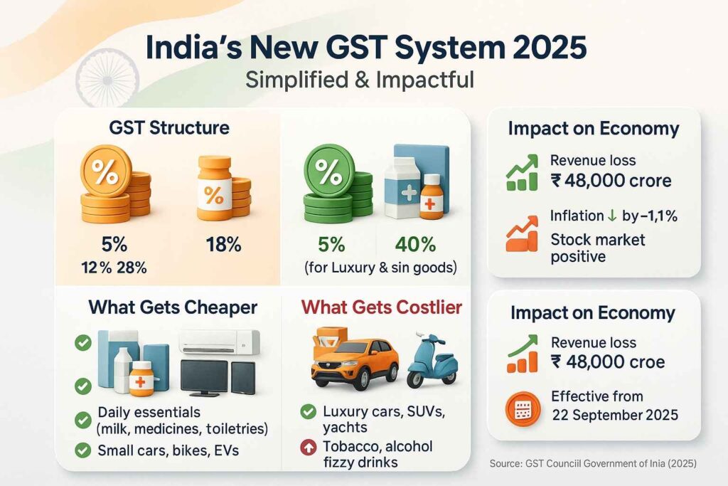 40% Sin Tax on Tobacco, Cold Drink and Luxury Cars – India GST 2025