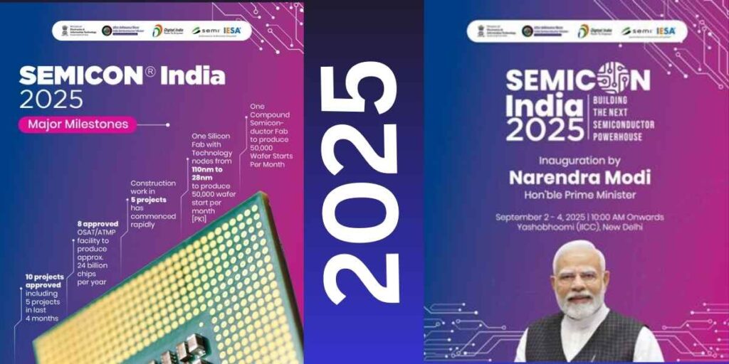 PM Modi receives India’s first Made in India semiconductor chip at Semicon India 2025